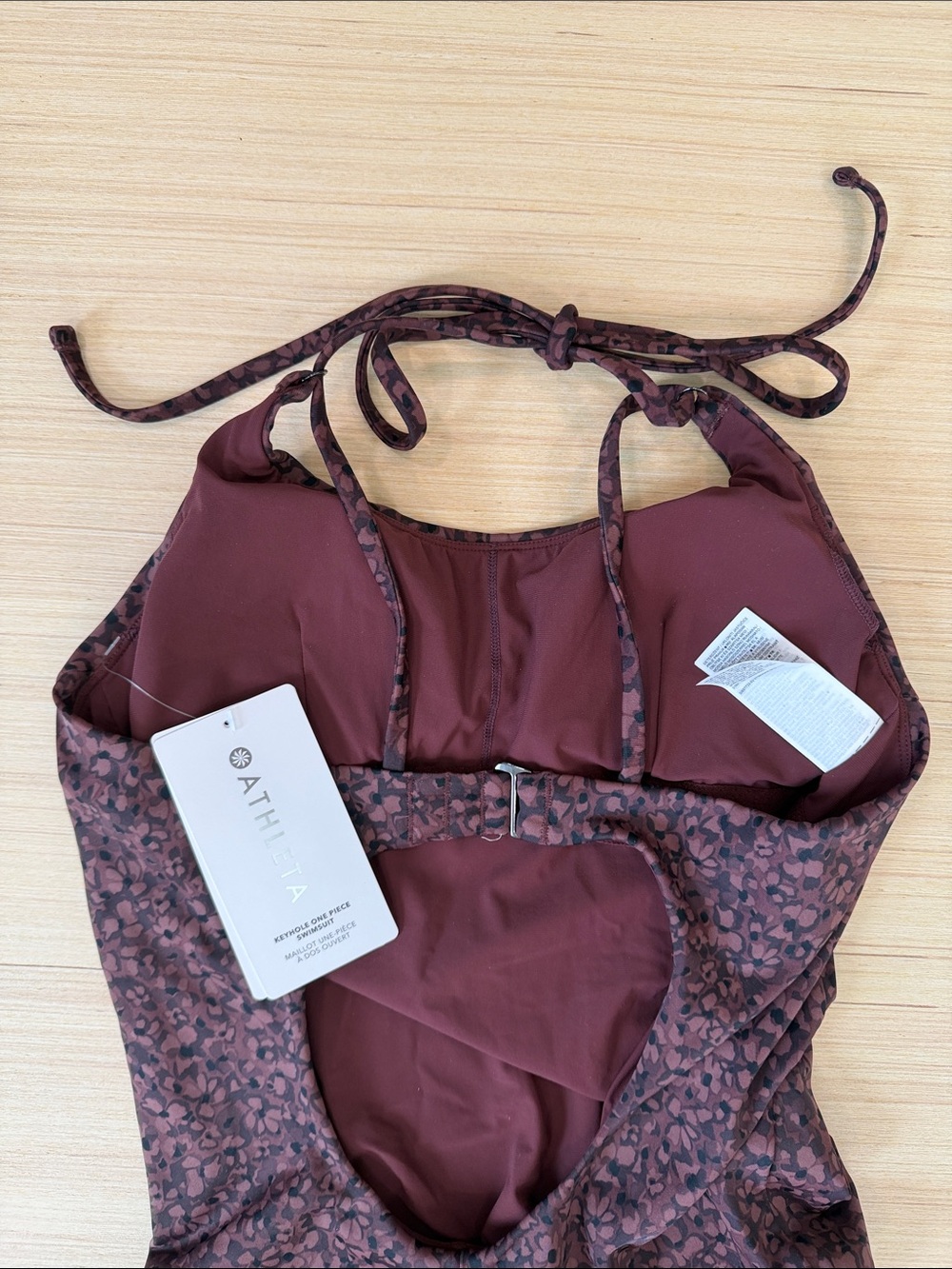 Athleta Brown Pattern One Piece Swimsuit - Picture 6 of 11